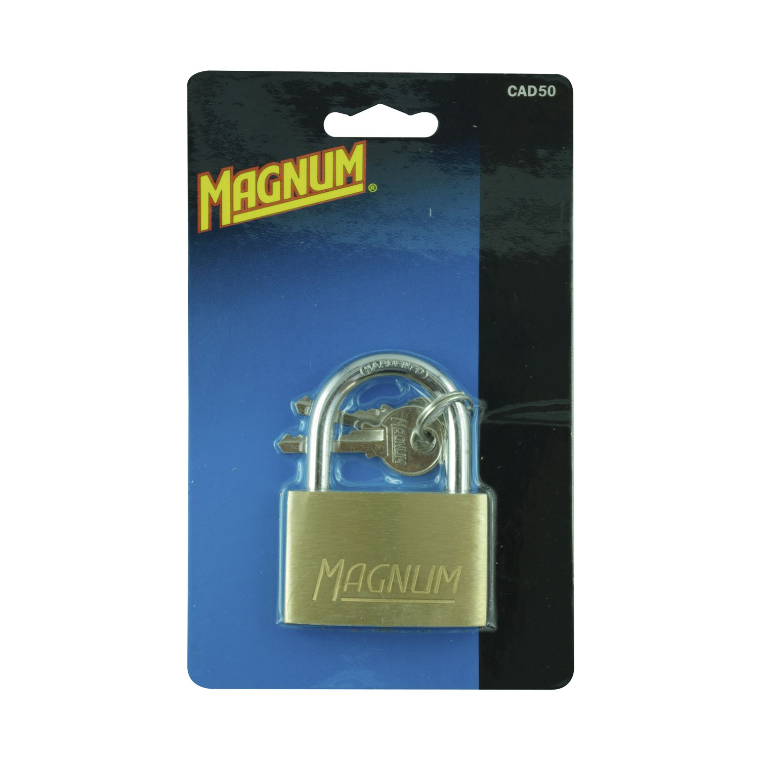 Master Lock Vorhangschloss 50 CAD Magnum, Messing, Br. 50 mm, verschiedensp. SB