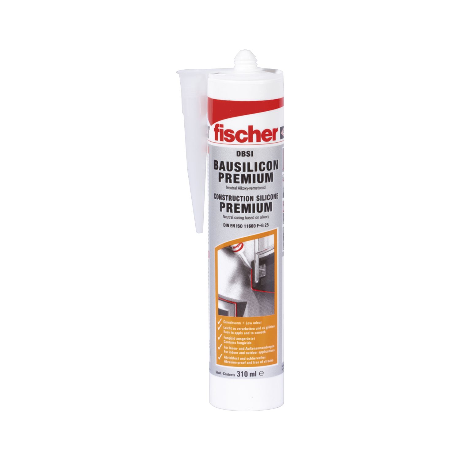 fischer Bausilikon DBSI 280ml betongrau