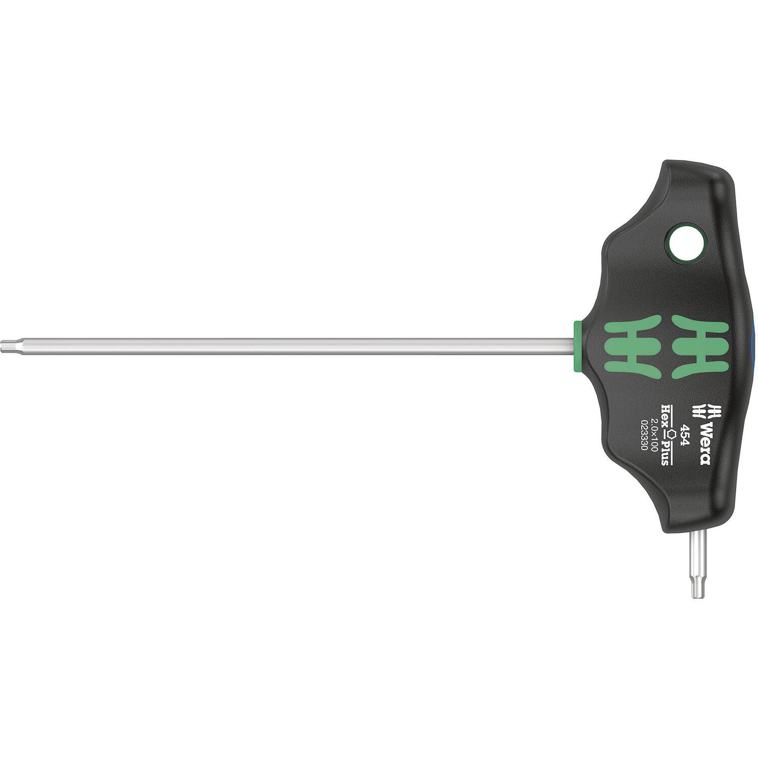 Wera Sechskant Stiftschlüssel 454 HF mit Quergriff 2.5x100mm