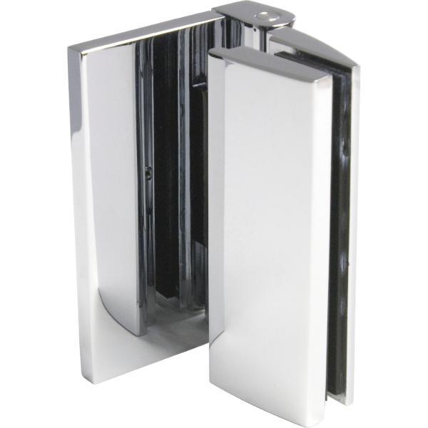 KL megla Duschtürband Bella, 90° Glas-Wand, m. Langloch, nach außen, verchromt poliert