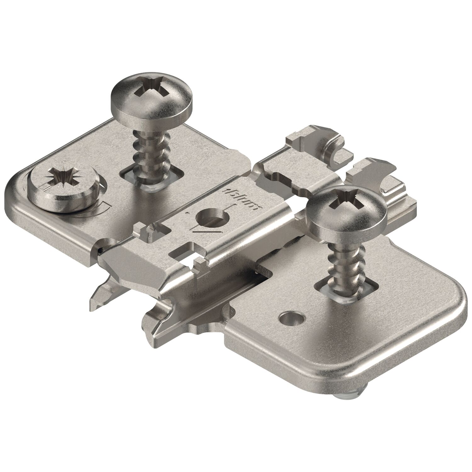 blum CLIP Exzenter Kreuzmontageplatte Stahl EXPANDO Distanz 0mm
