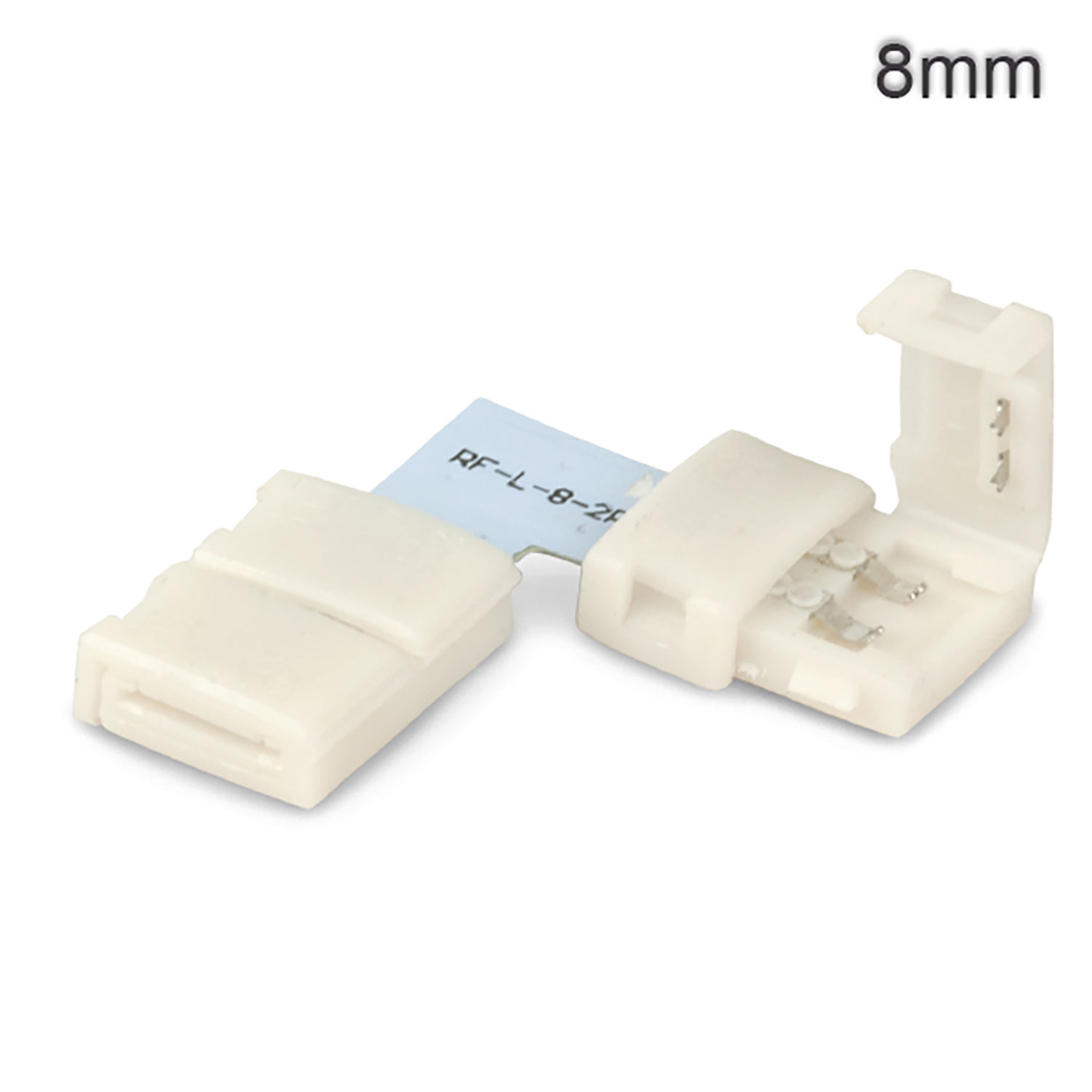 ISOLED Clip-Eck-Verbinder (max. 5A) C1-28 für 2-pol. IP20 Flexstripes mit Breite 8mm Pitch >12mm ISOLED Clip-Eck-Verbinder (max. 5A) C1-28 für 2-pol. IP20 Flexstripes mit Breite 8mm Pitch >12mm