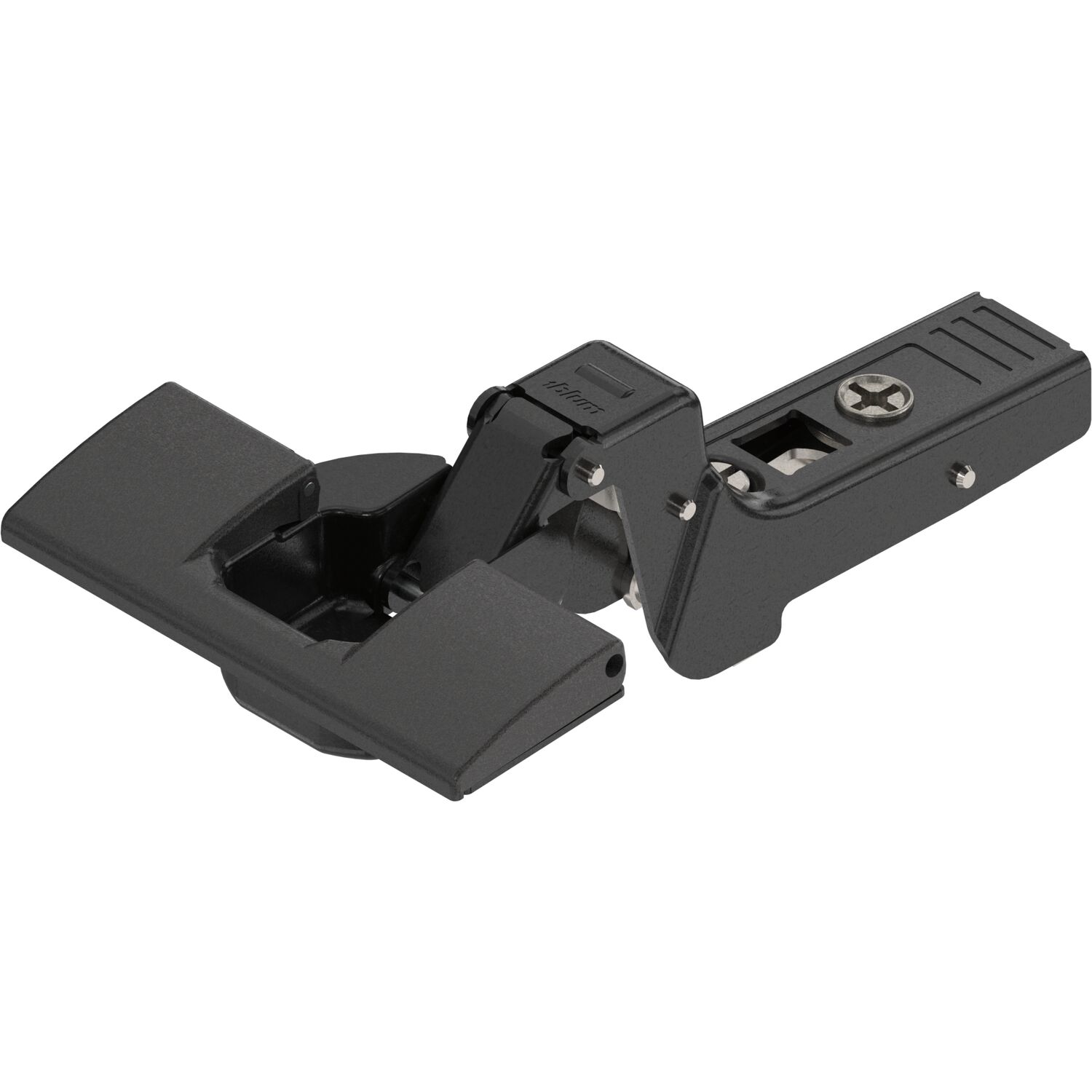 blum CLIP top ONYX Profiltürscharnier 95°, 18 mm gekröpft ohne Feder, INSERTA
