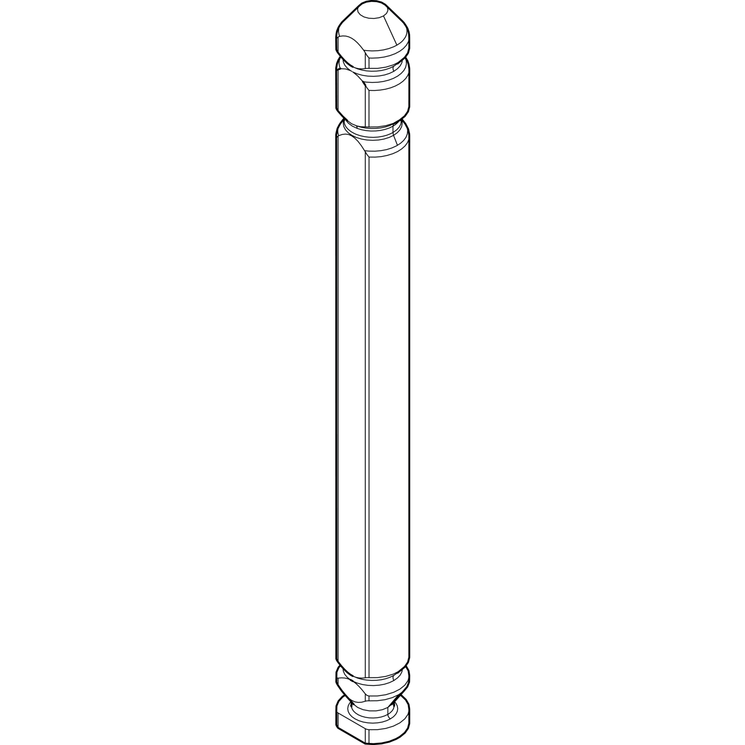 Roto ROTO NT/NX Axerlagerstift L=71 mm zu Axerlager E5/A/T/K silber