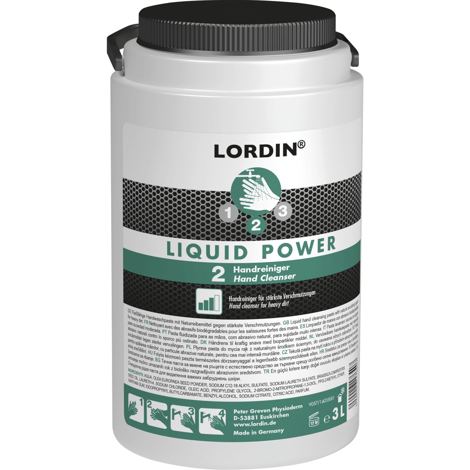 Lordin Handwaschpaste Lordin®Liquid Power 3l Dose für stärkste Verschmutzungen