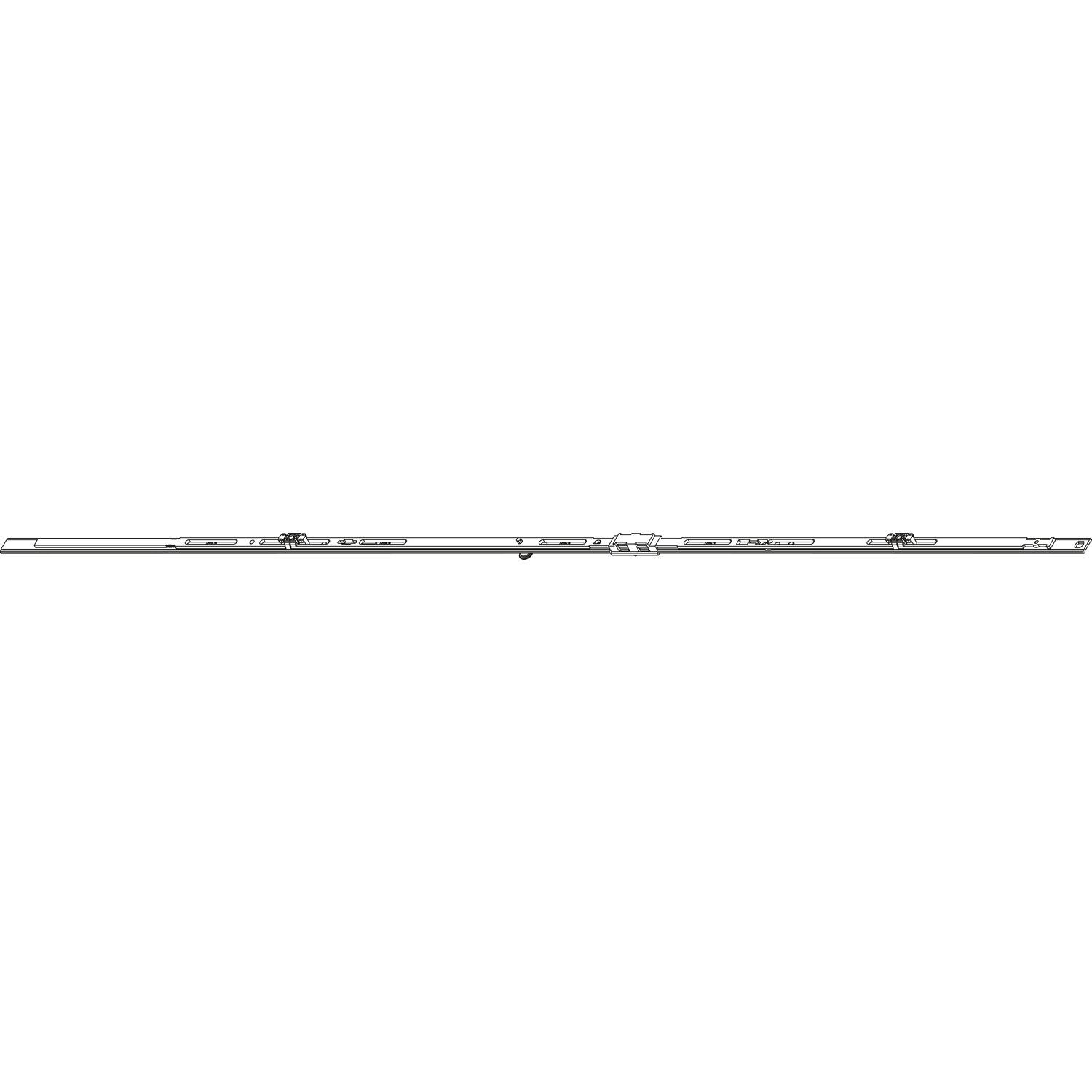 Roto Patio Alversa SH-Mittelverschluss senkrecht L=2090 mm 3V-Zapfen silber