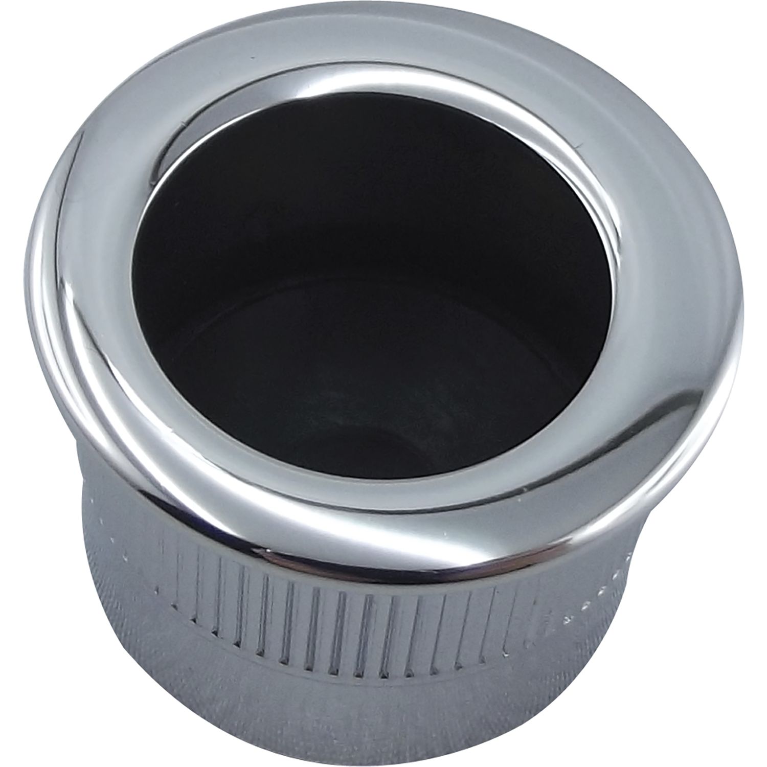 Marchesi Stirnziehgriff Einlassmaß ø 25mm Aluminium verchromt