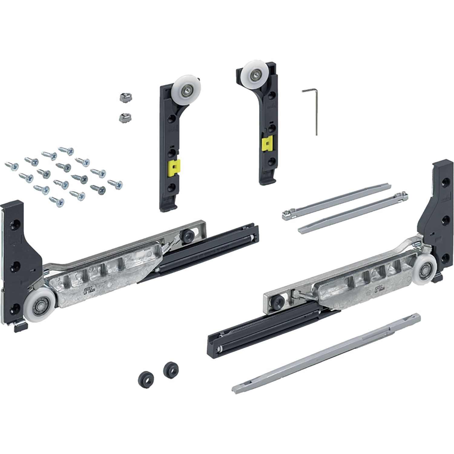 Hettich SlideLine M Schiebetürbeschlag gedämpft für eine Tür max. 30 kg