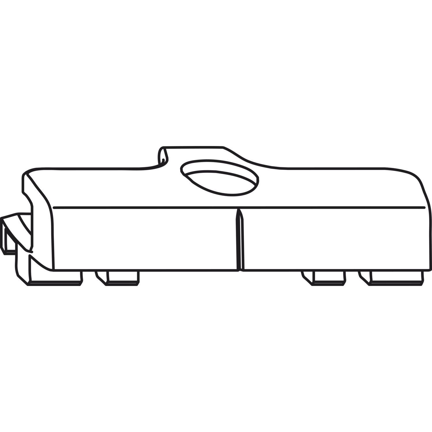 Winkhaus WINKHAUS Schließblech SBA.K.66 Standard für PVC, ALUPLAST Ideal 4000-8000, +0,4
