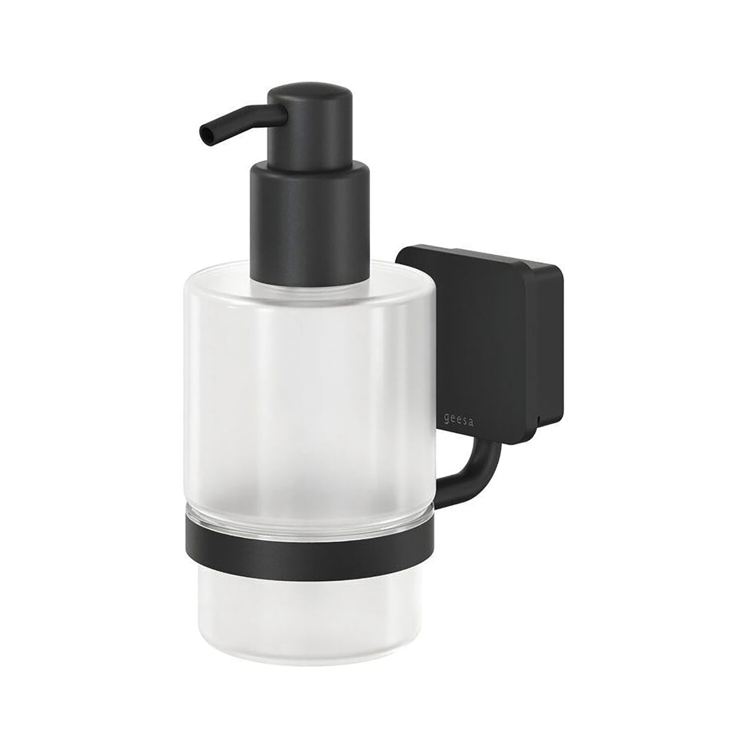 GEESA Lotionspender Topaz 200 ml Schwarz matt