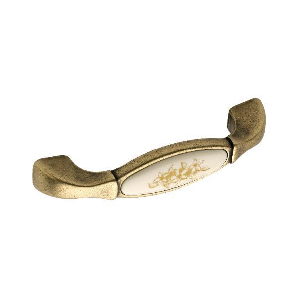 Citterio Line Griff Tampa Lochabstand 96mm zink/Kunststoff bronze matt/Blume gold