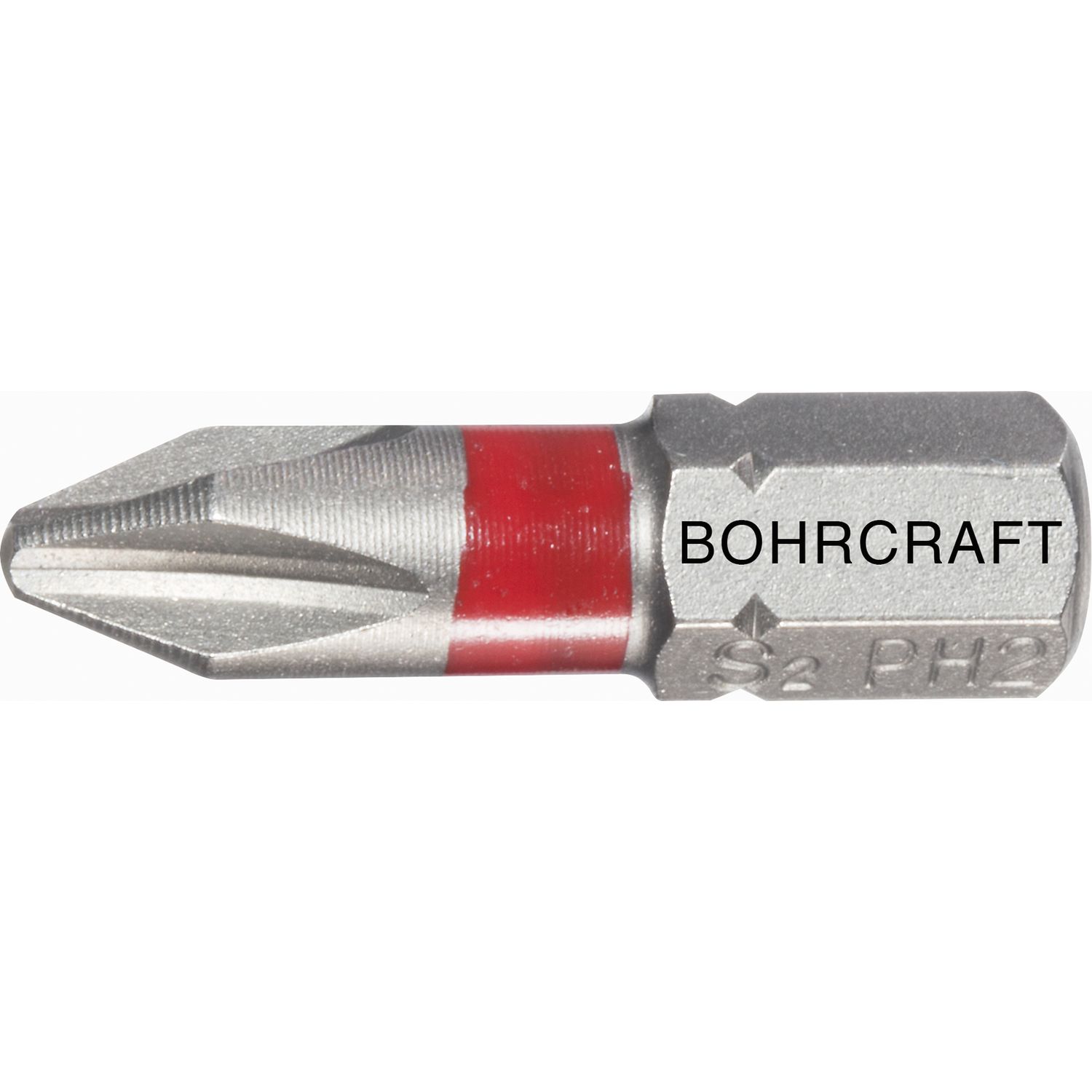 Bohrcraft Bit-Einsatz mit Farbring 1/4"sechskant PH 2 Länge 25 mm (10Stk)