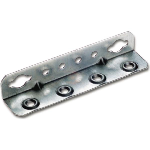 Winkel-Bettschiene SYSTEM 32, L 130, Stahl verzinkt Winkel-Bettschiene SYSTEM 32, L 130, Stahl verzinkt