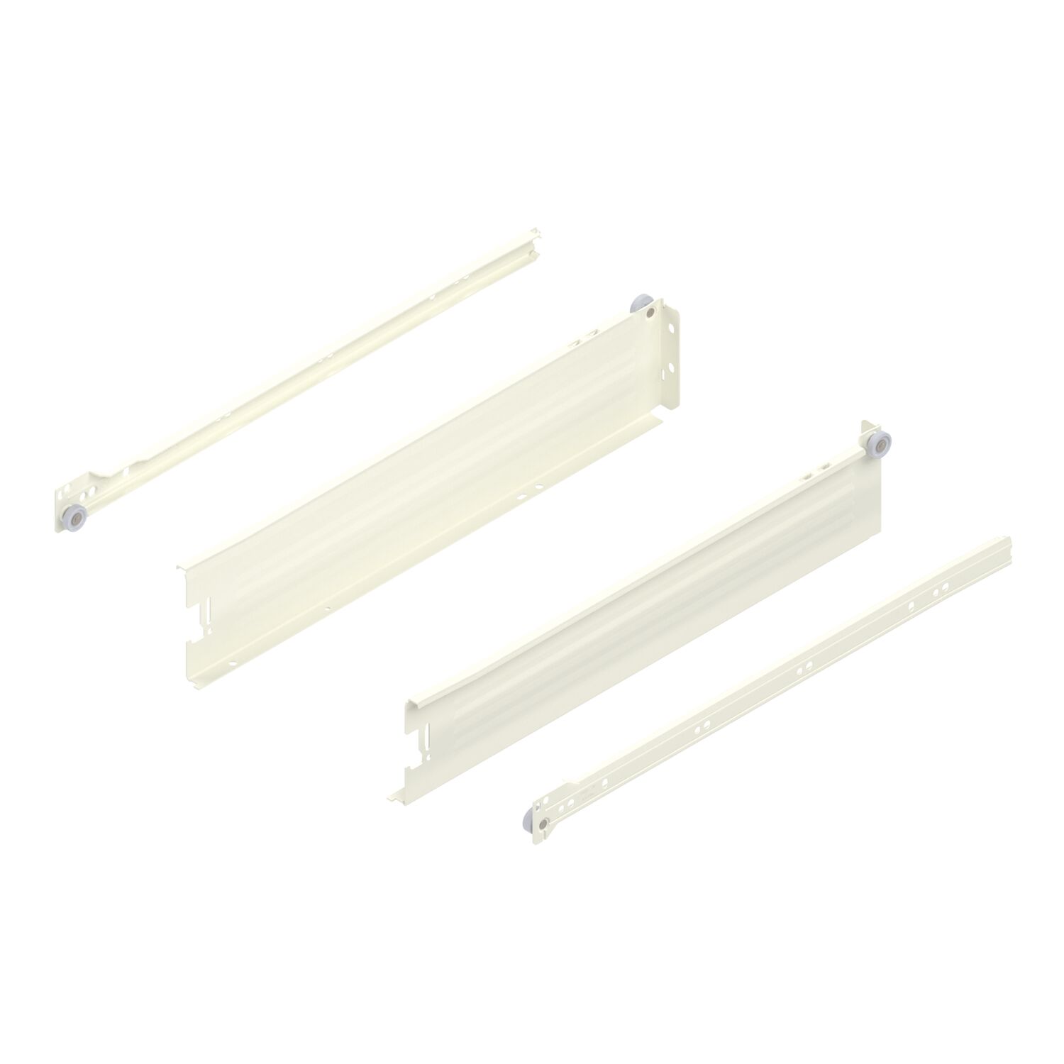 blum METABOX M Zarge 320 Schraubversion, Teilauszug, NL 450, cremeweiß