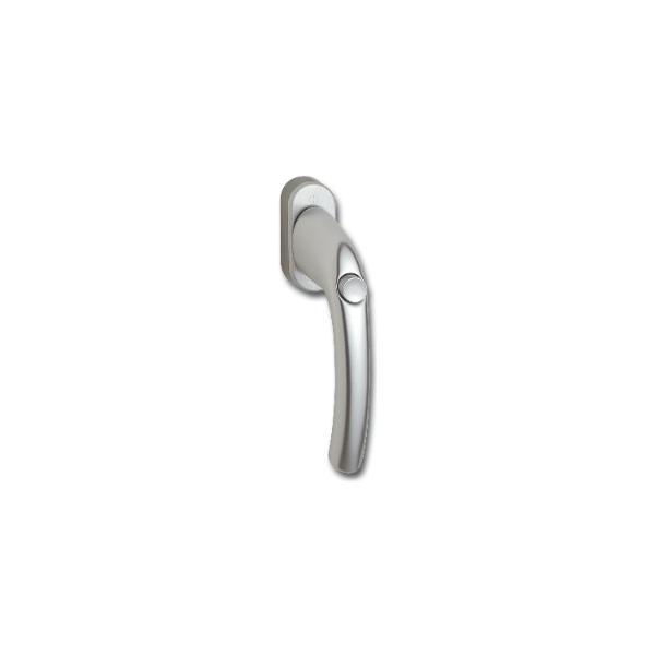 Hoppe Fenstergriff TOKYO Druckknopf 90° Vierkant 7x32mm silber eloxiert