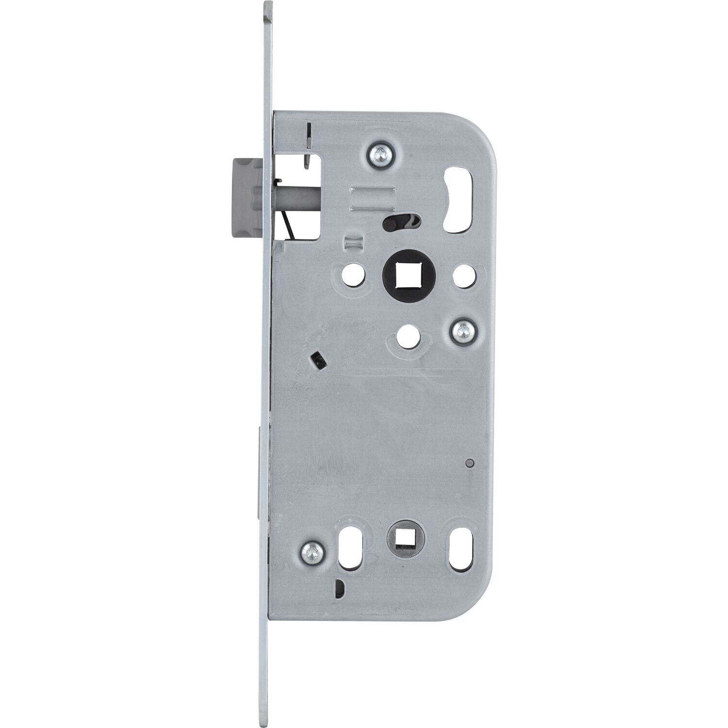 Einstemmschloss WC Dormaß 50 mm, rund, silberfärbig, ÖNORM, B