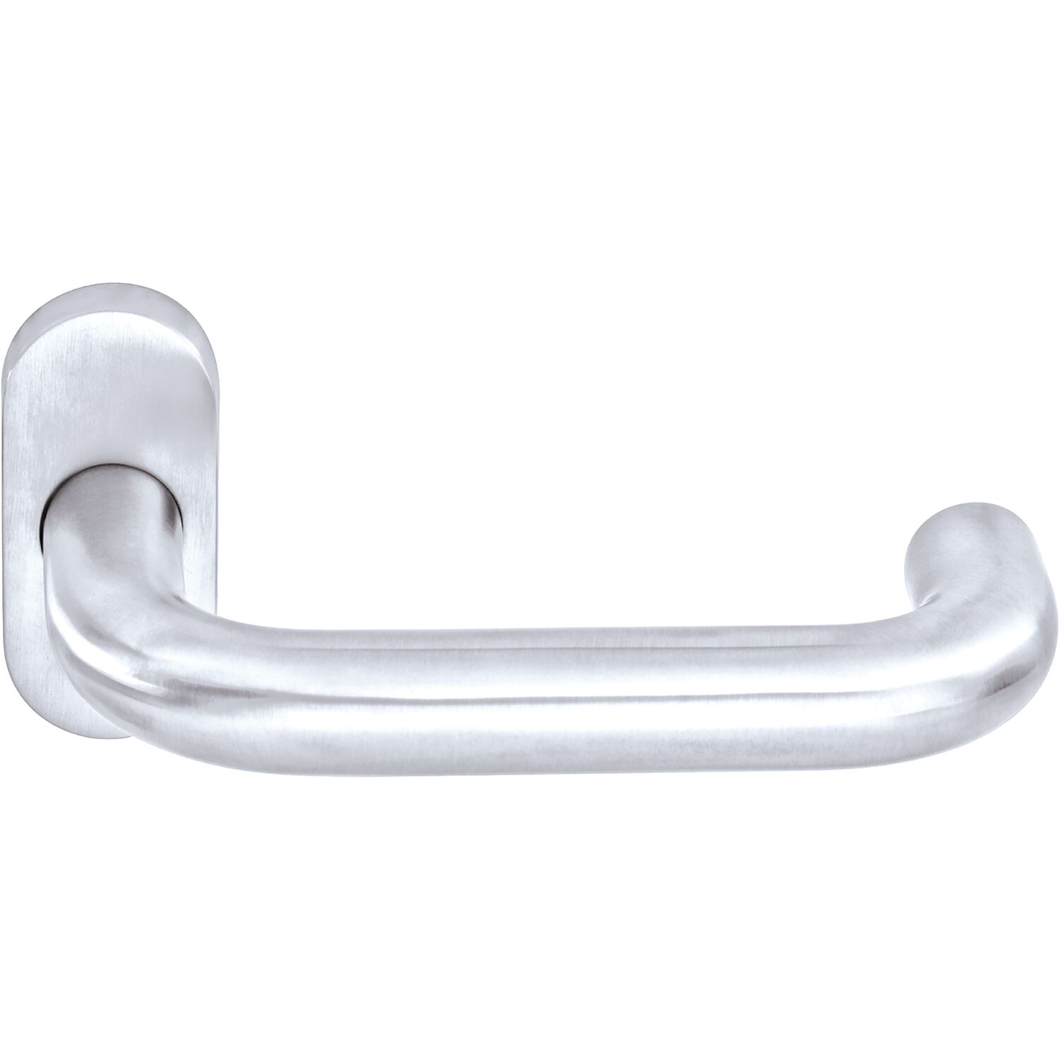 Ogro Drückerlochteil PREMIUM 8100/6620 - mit Rosette, Aluminium silber eloxiert
