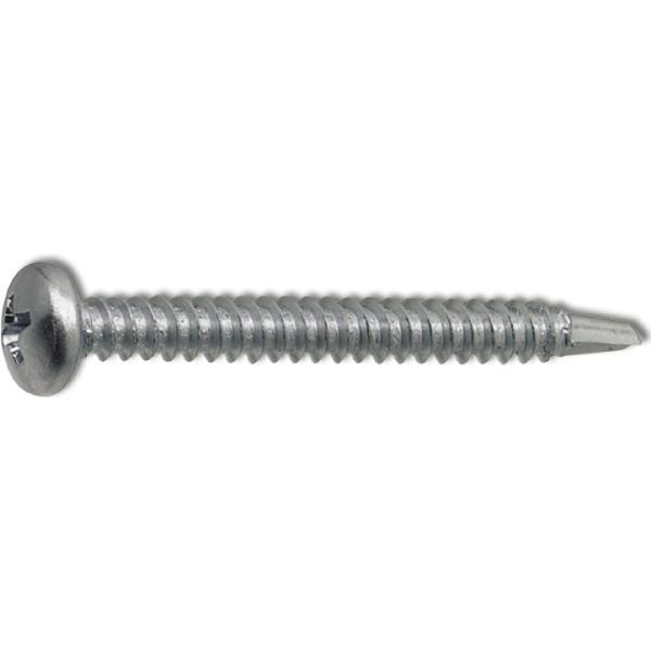 ninka Bohrschraube Linsenkopf DIN7504M 4,8X22 verzinkt-blau