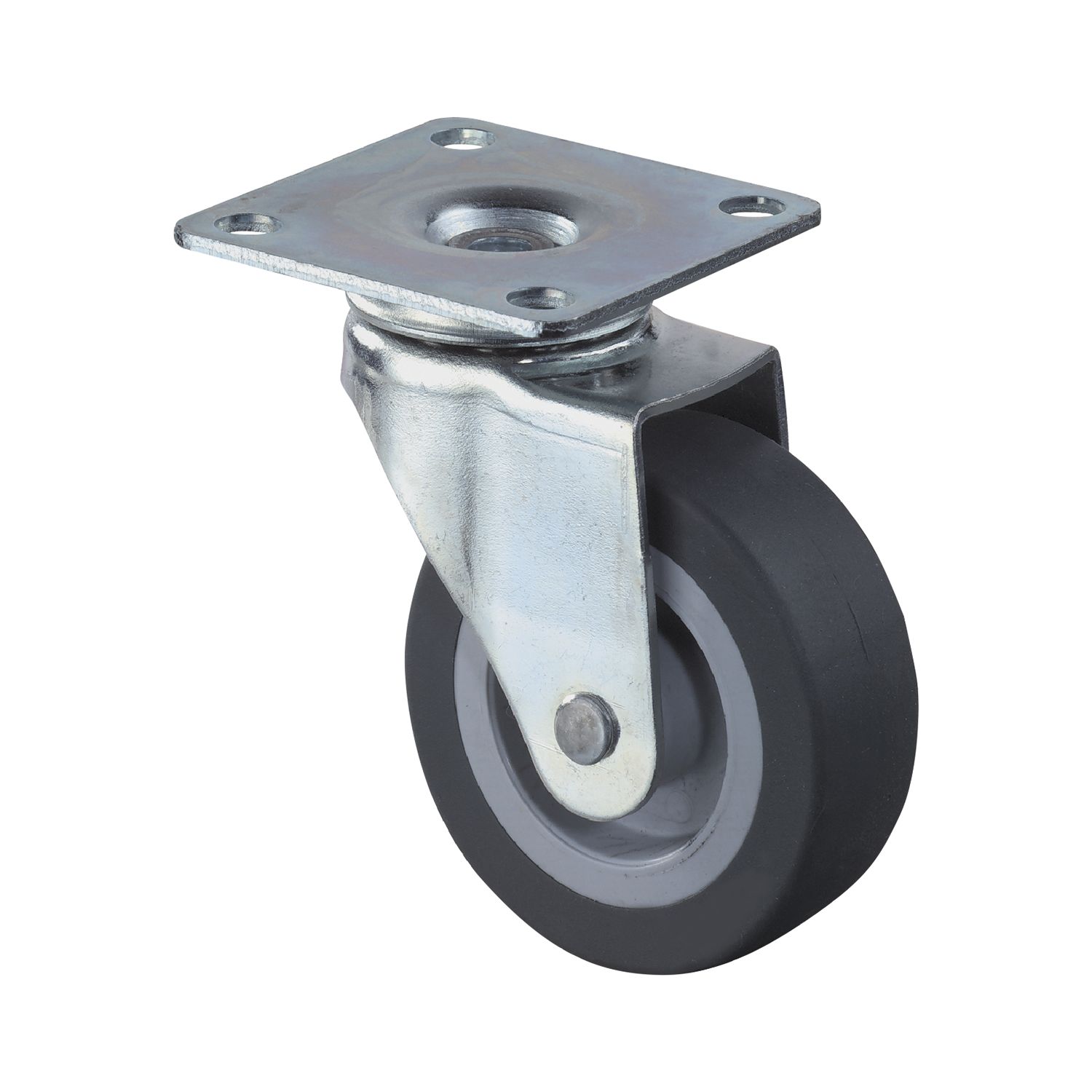 Dörner + Helmer Lenkrolle 25 mm TPE Kunststoff-Felge 15 kg