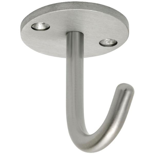 Einfach-Haken Delta Höhe 59 mm, Breite 71 mm, Edelstahl gebürstet