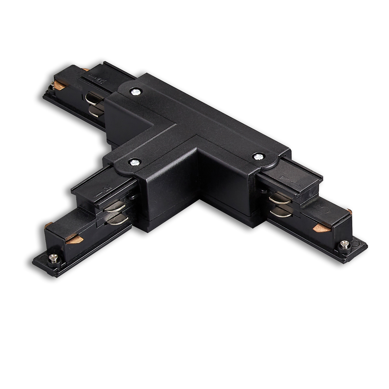 ISOLED 3-Phasen DALI T-Verbinder für Aufbauschiene N-Leiter links schwarz