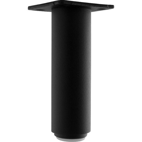 Dekorfuß Fuß ø 30 mm, Länge 160 mm, Aluminium schwarz