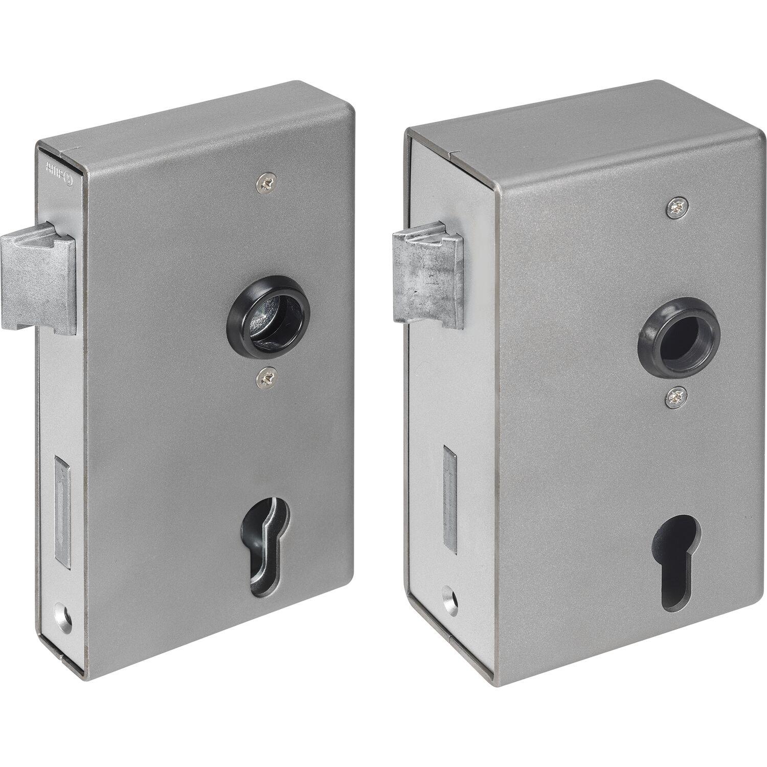 AMF Spezialschloss für Stahlkonstruktionen 140U, PZW, Kastenst.30mm,Stahl blank AMF Spezialschloss für Stahlkonstruktionen 140U, PZW, Kastenst.40mm,Stahl blank