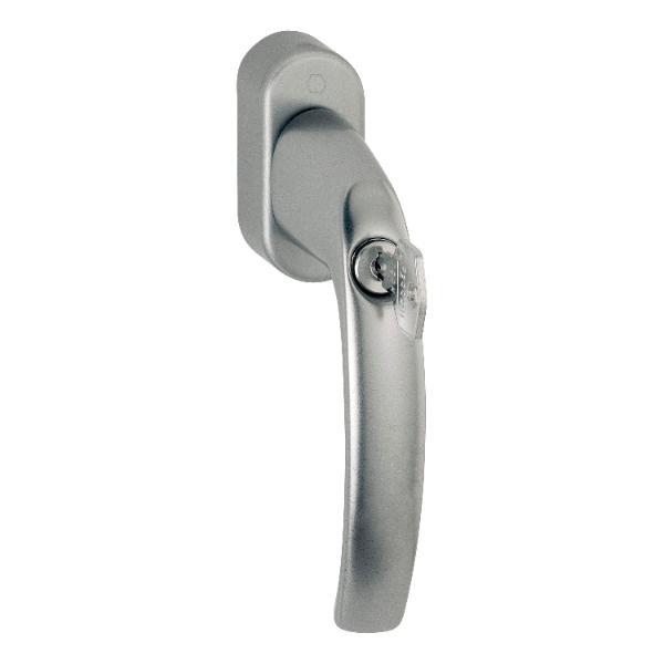 Hoppe Fenstergriff ATLANTA sperrbar Secustik Aluminium Edelstahl Effekt