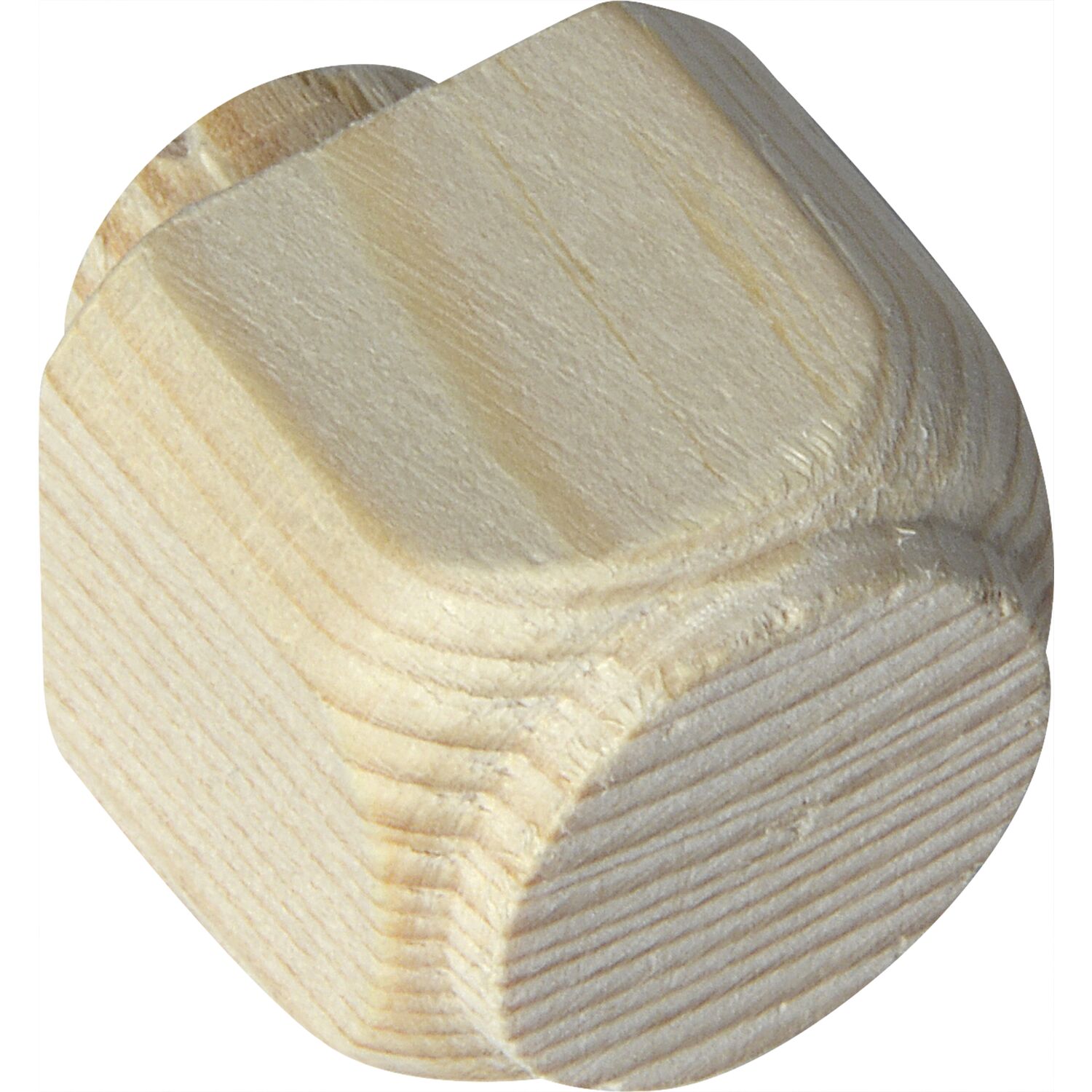 Holzziernagel Breite 25, Höhe 25, Zapfen ø 15, Zapfenlänge 8 mm, Fichte roh