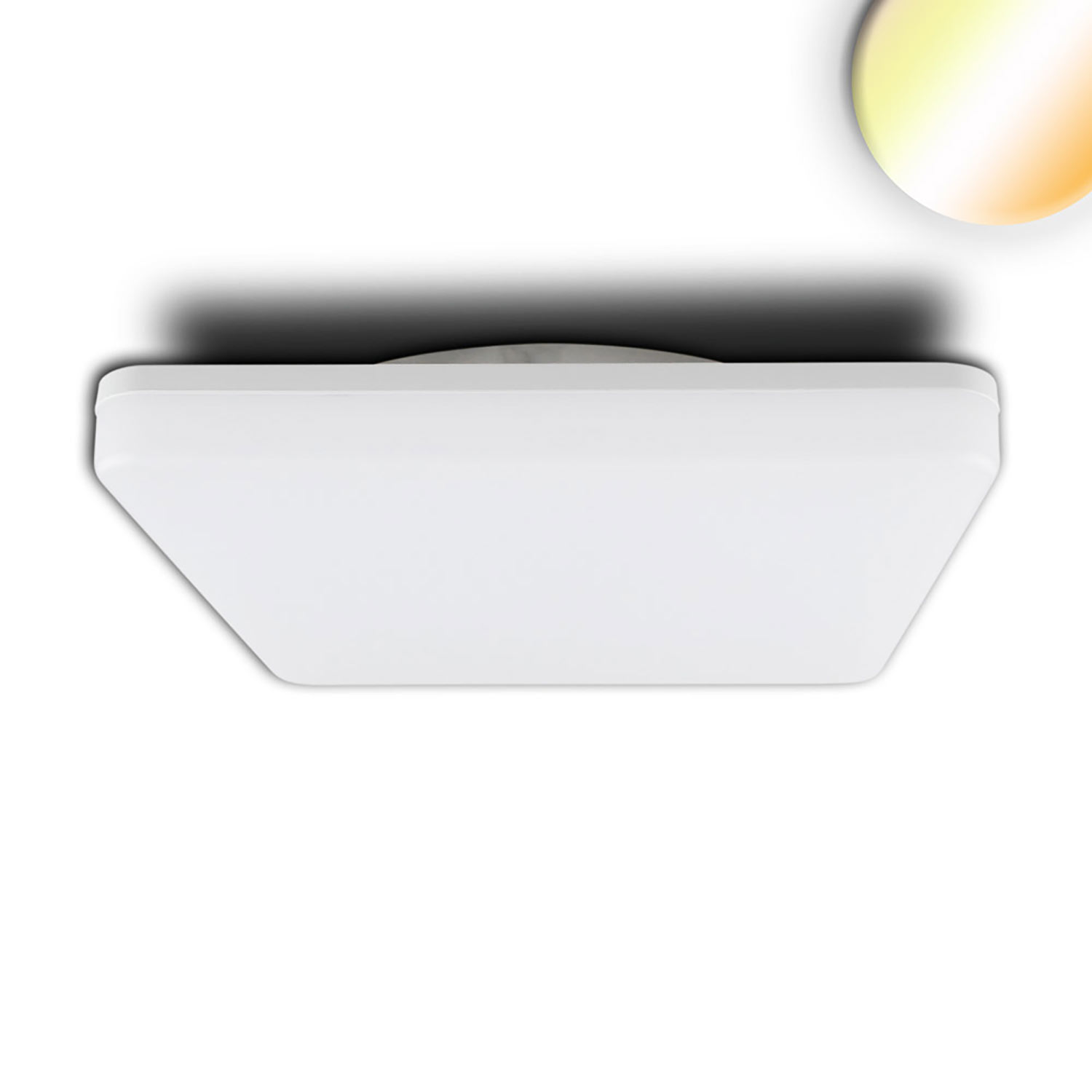ISOLED LED Decken/Wandleuchte mit HF-Bewegungssensor 24W weiß eckig IP54 ColorSwitch 3000|4000K