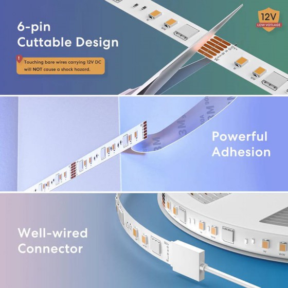 Meross Smartes LED Strip with RGBWW 5m WiFi HomeKit