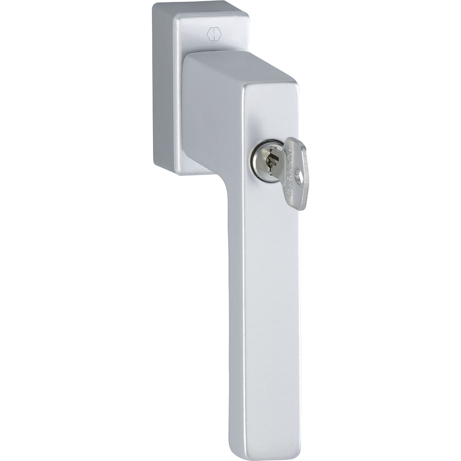 Hoppe Fenstergriff TOULON Sperrzylinder Secustik Vierkant 32-42mm silber eloxiert