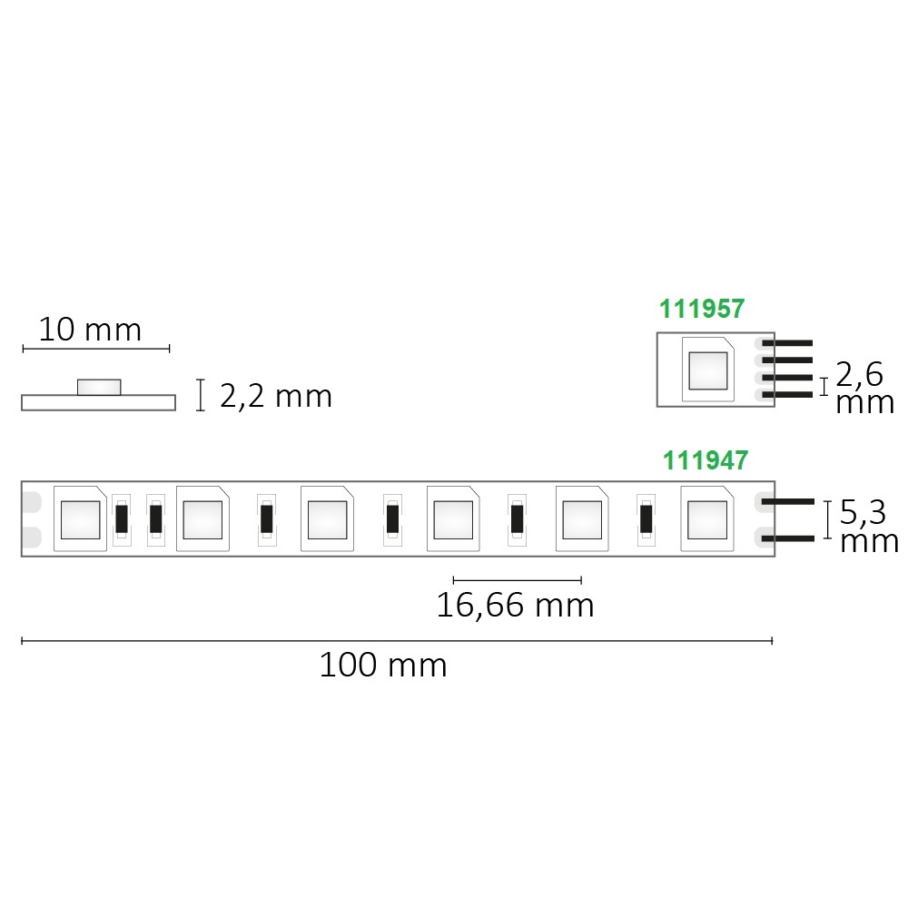 ISOLED LED SIL840 Flexband 24V DC 14,4W IP20 4000K 5m Rolle 60 LED/m