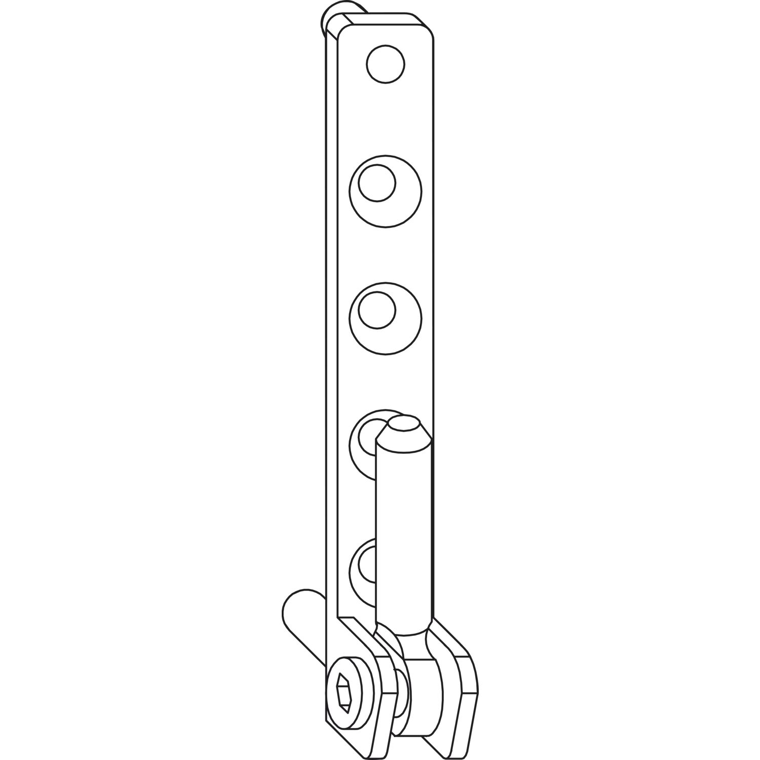 Winkhaus WINKHAUS Ecklager ESV.6-3-16.SL, symmetrisch, 100 kg, silber