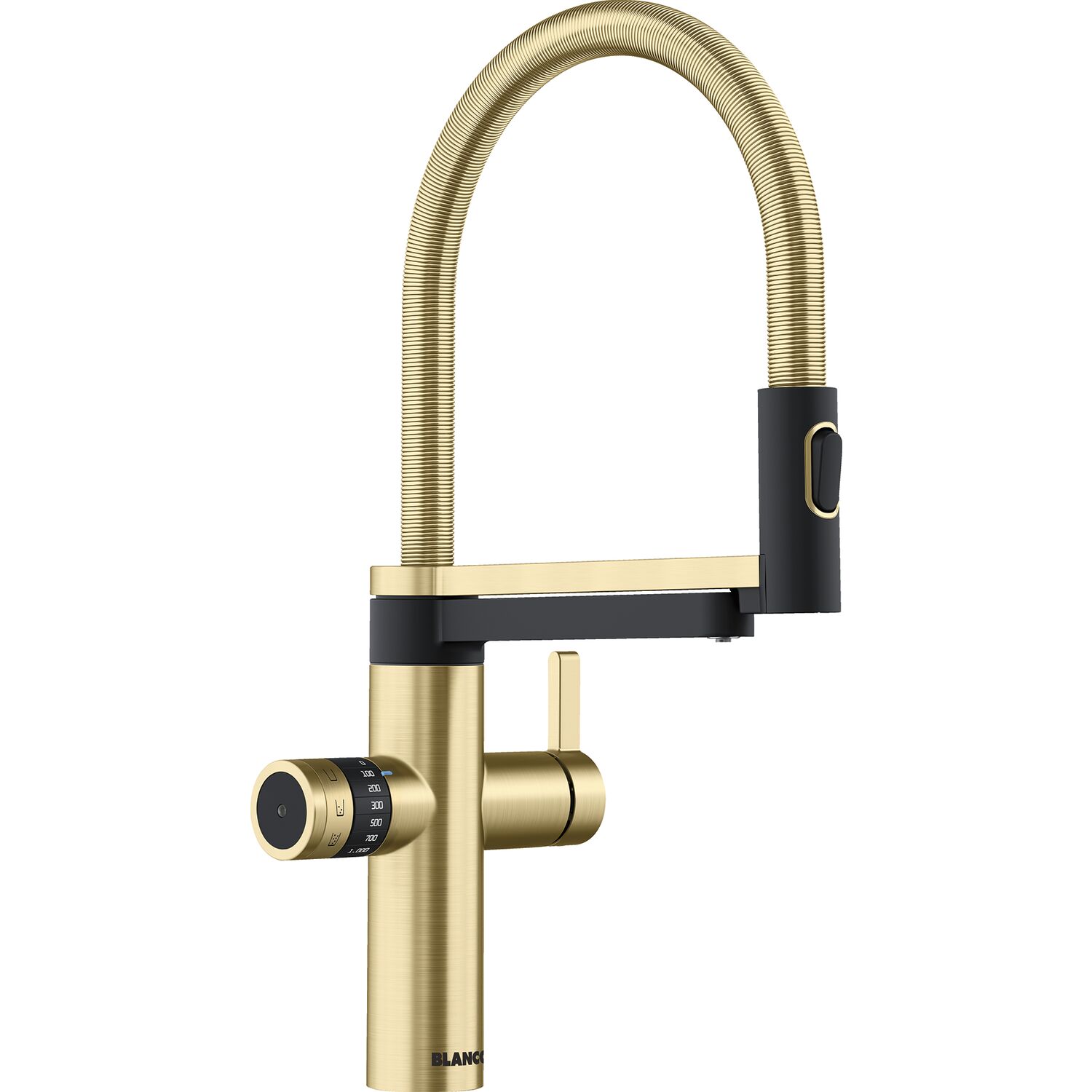 BLANCO Küchenarmatur EVOL-S Pro Soda & Filter 527427 druckfest Satin Gold