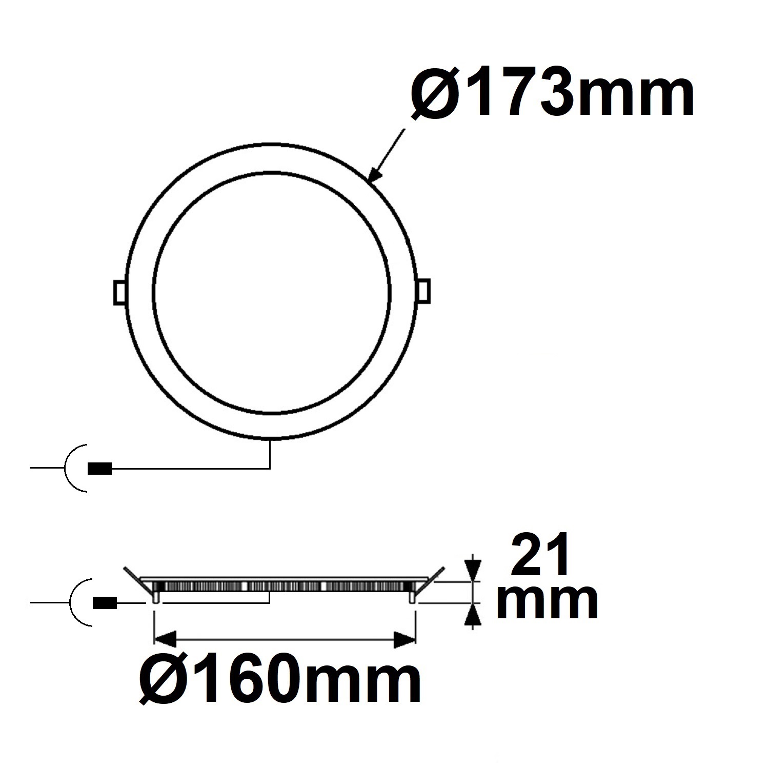 ISOLED LED Downlight 12W rund ultraflach blendungsreduziert weiß warmweiß dimmbar CRI90