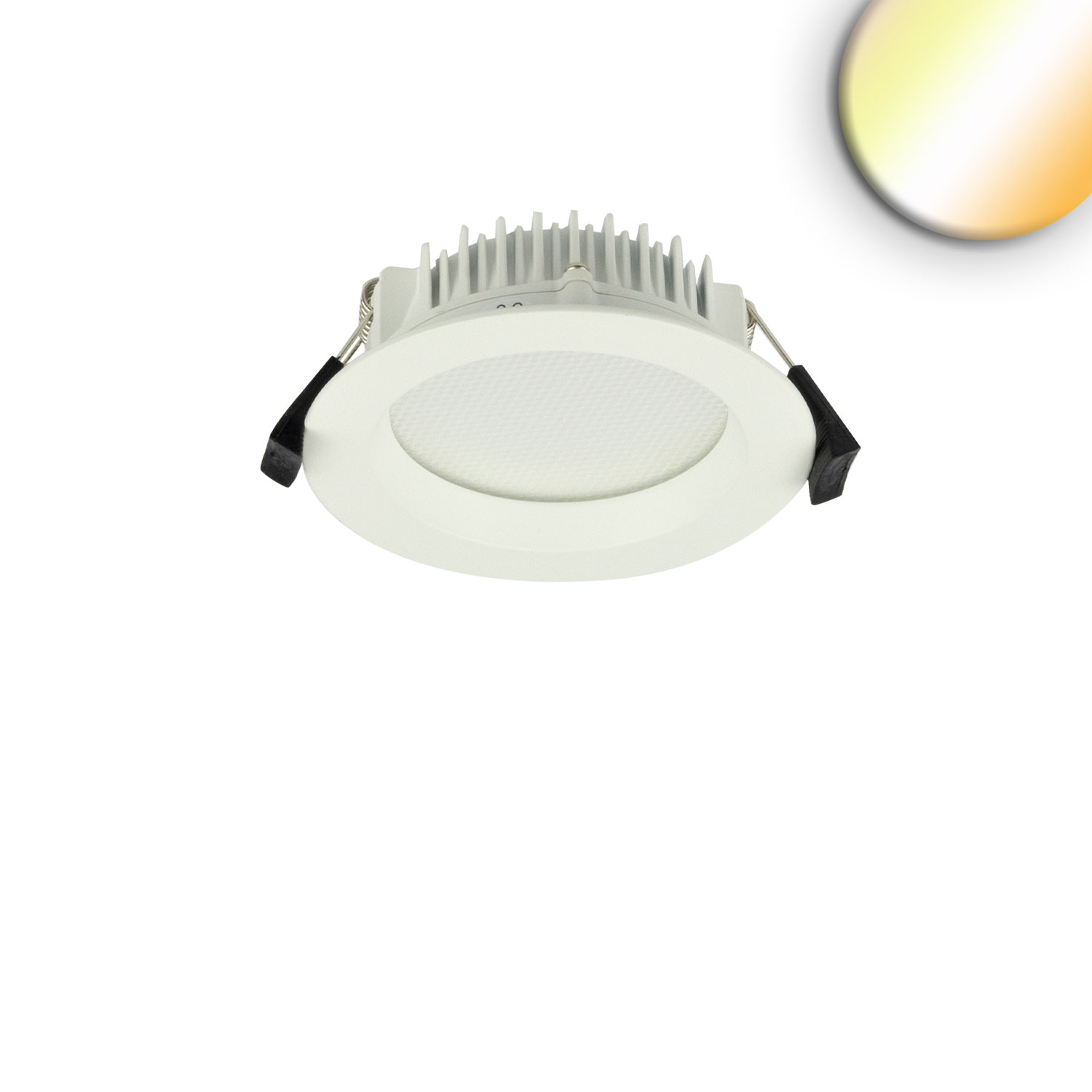 ISOLED LED Downlight blendungsreduziert 13W rund DN110 CRI90 Switch 3000|3500|4000K dimmbar