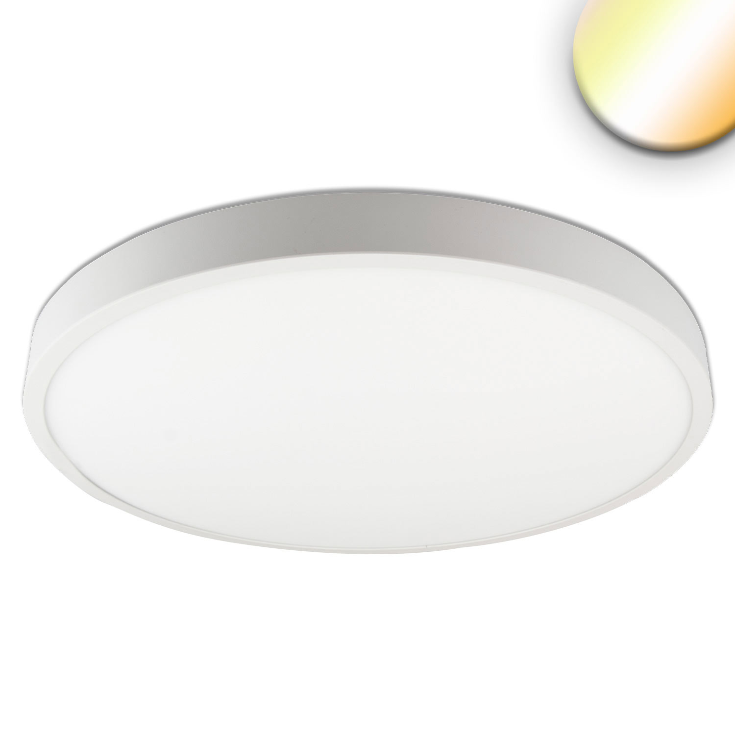 ISOLED LED Deckenleuchte PRO weiß 36W rund DN500 ColorSwitch 2700|3000|4000K dimmbar