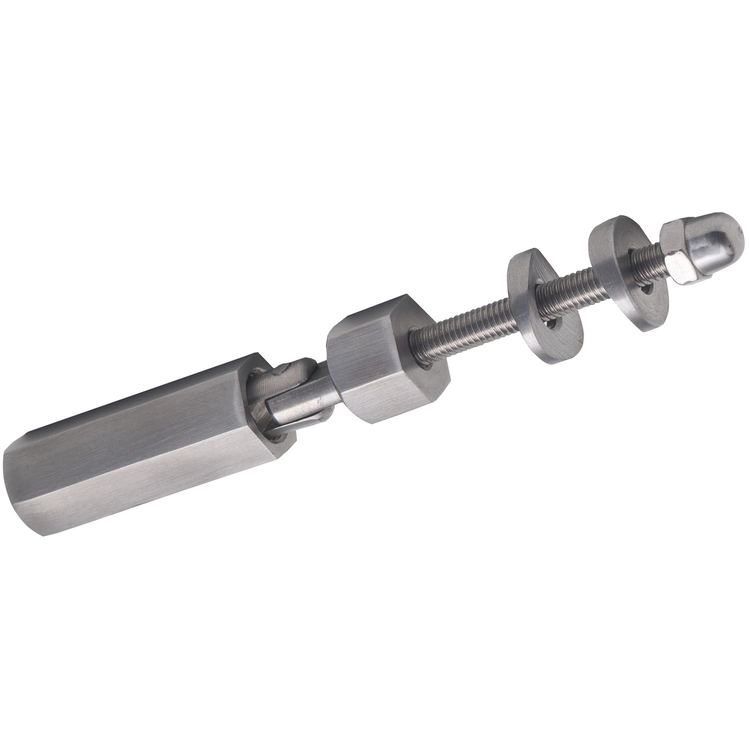 croso Schraubterminal mit Gelenk, für 4 mm Seil, Edelstahl geschliffen V4A