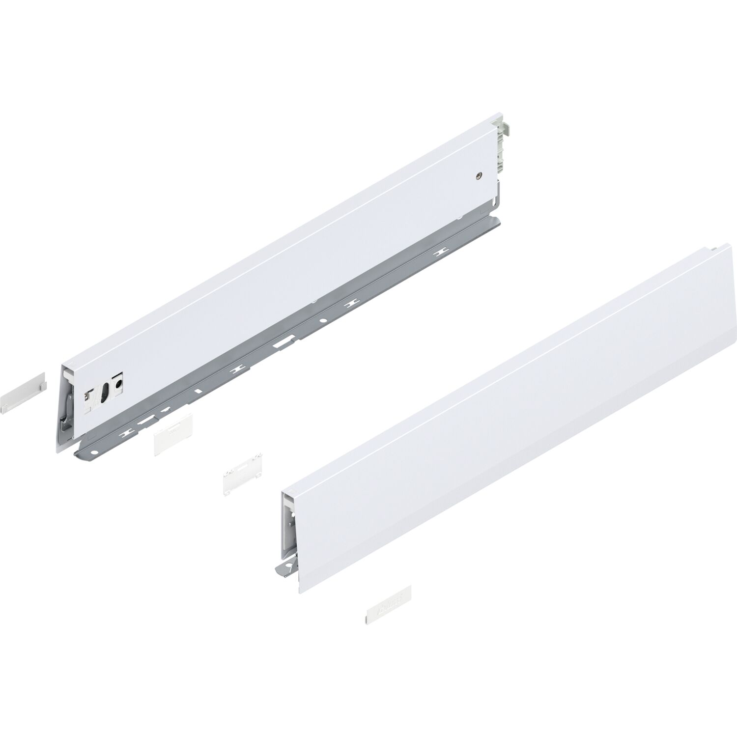 blum MERIVOBOX Spülenauszug SET Höhe M, BLUMOTION B, 70kg, NL 450, Seidenweiß
