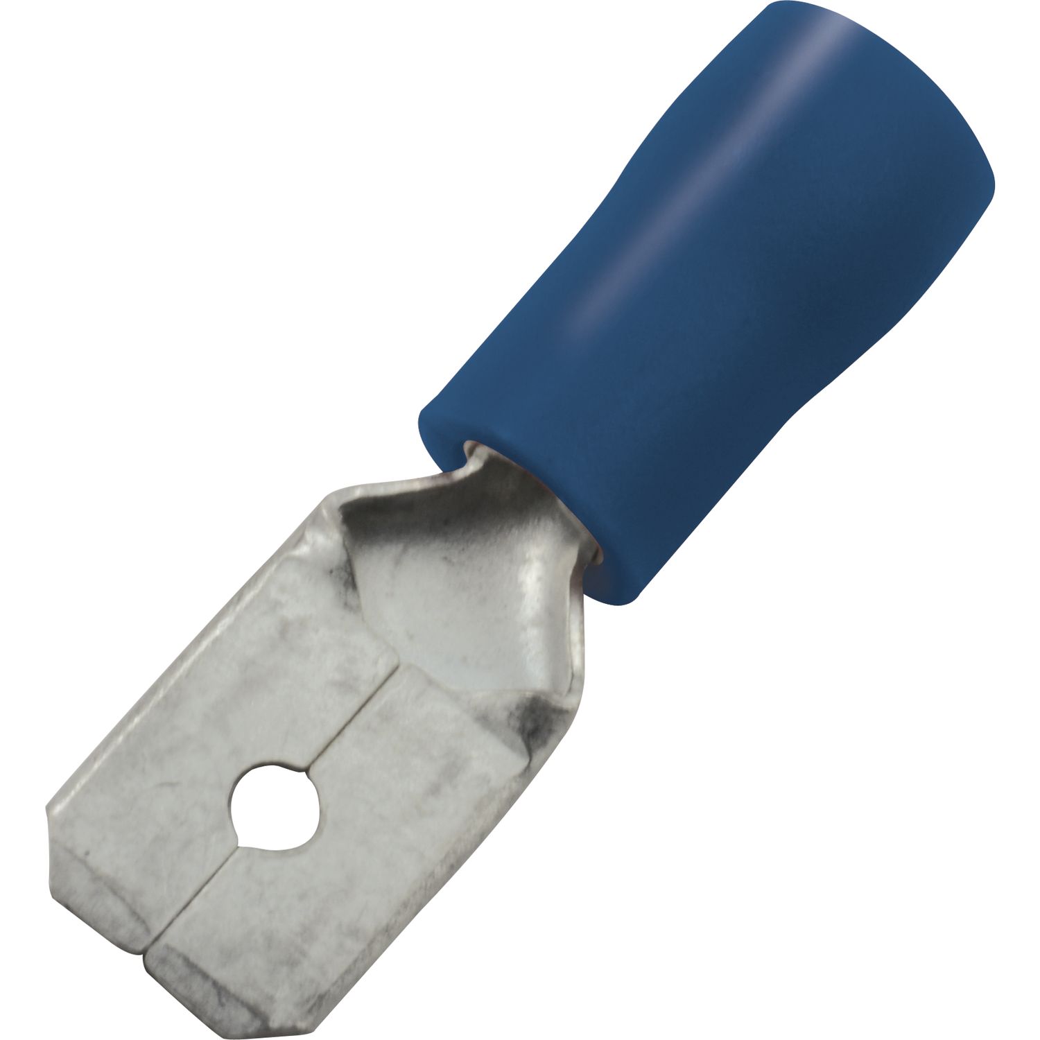 Flachstecker 6,3x0,8 Querschnitt 1 - 2,5 mm² isoliert blau