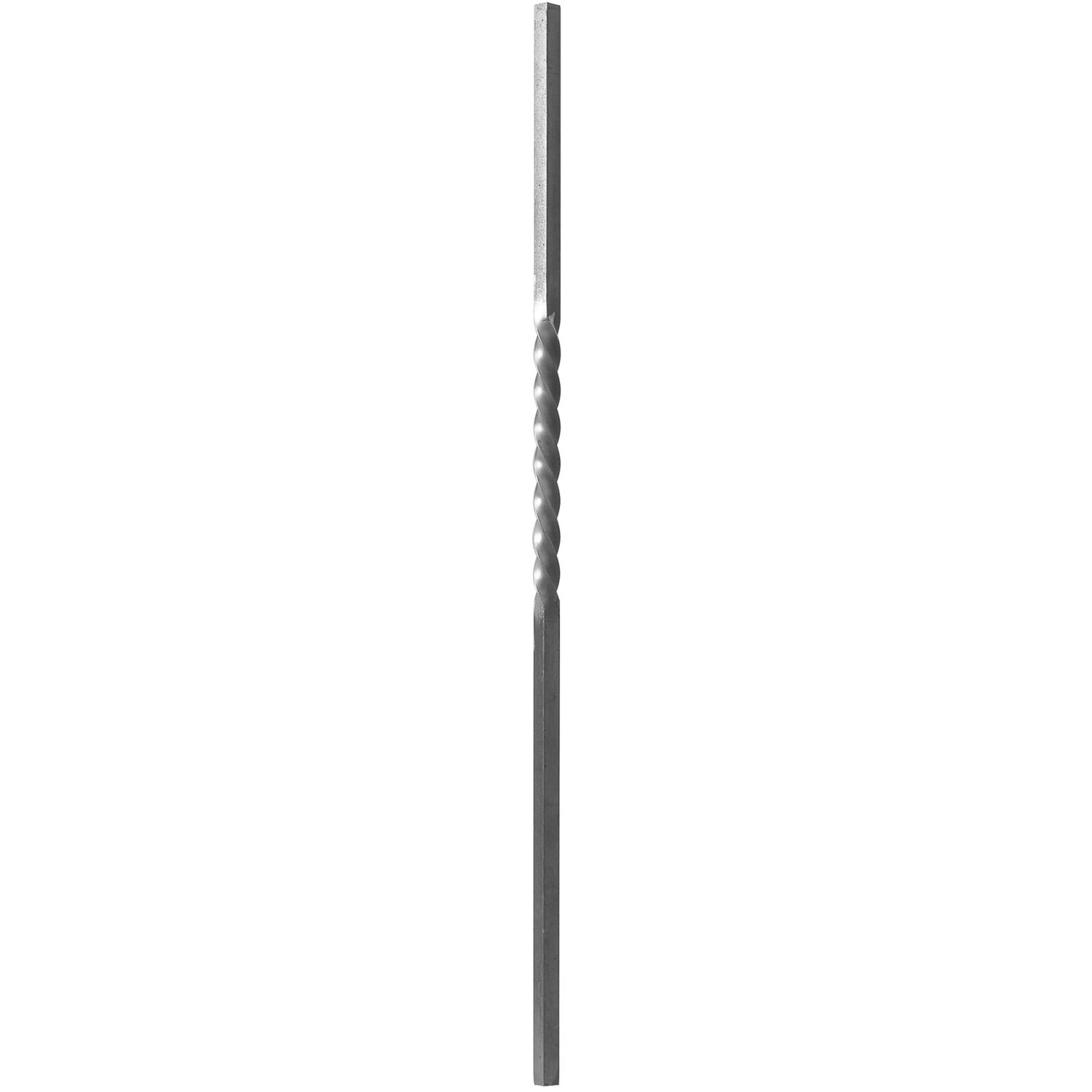 IAM DESIGN Anfangstab mittig gedreht, 30x30 x1200mm, Schmiedeeisen