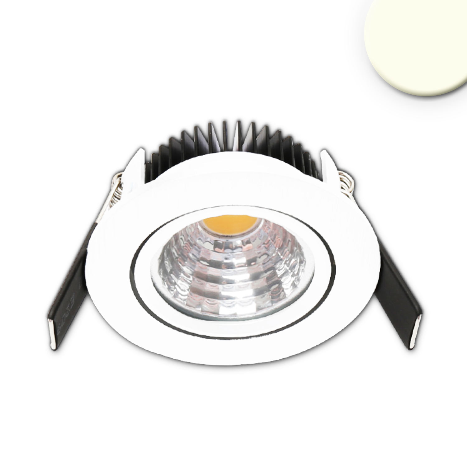 ISOLED LED Einbauleuchte 68 MiniAMP weiß 5W 24V DC 3000K dimmbar