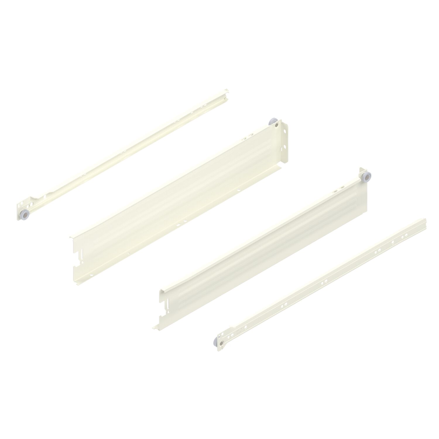 blum METABOX M Zarge 320 Schraubversion, Teilauszug, NL 500, cremeweiß