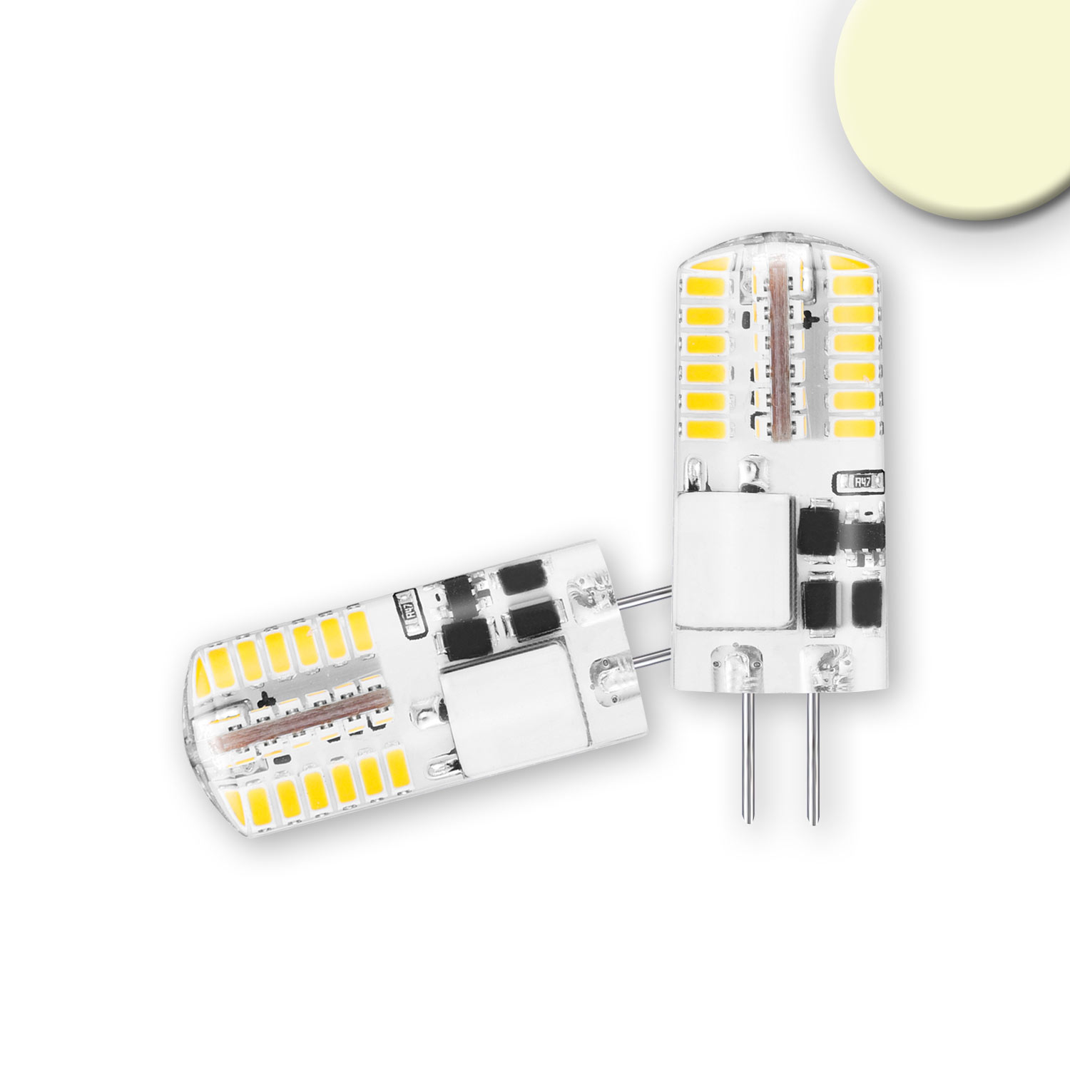 ISOLED G4 LED 48SMD 2W vergossen warmweiß