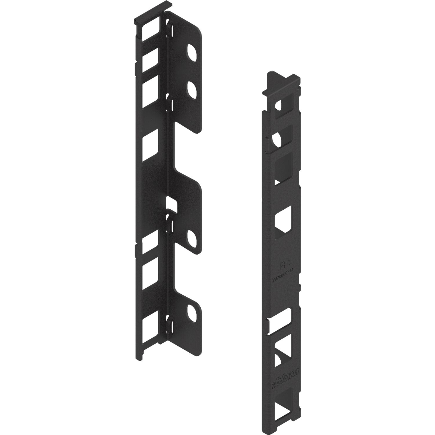 blum LEGRABOX Holzrückwandhalter Höhe C, Carbonschwarz-matt