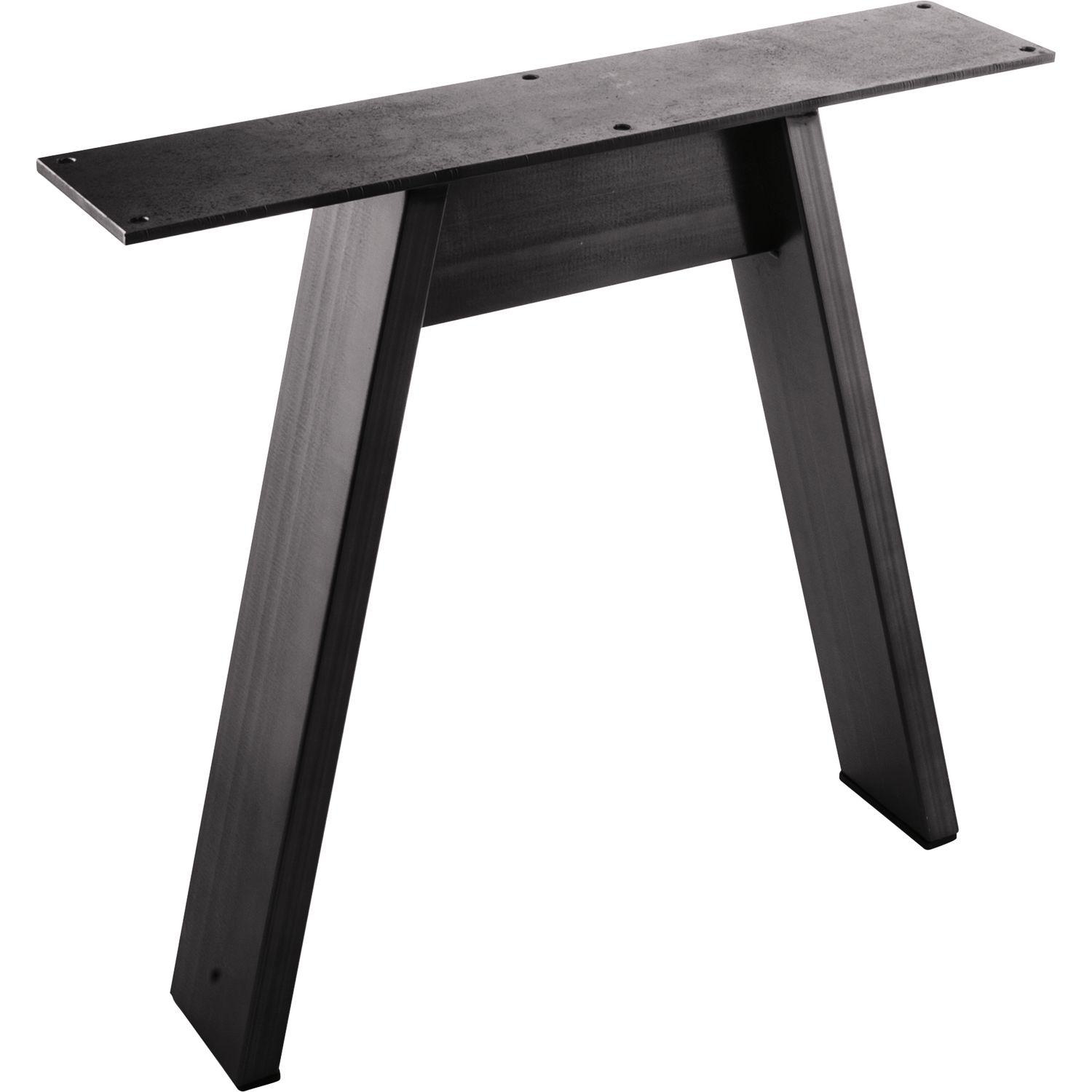 Simausrom Bankkufe A-Form Breite 380 mm Stahl schwarz lackiert