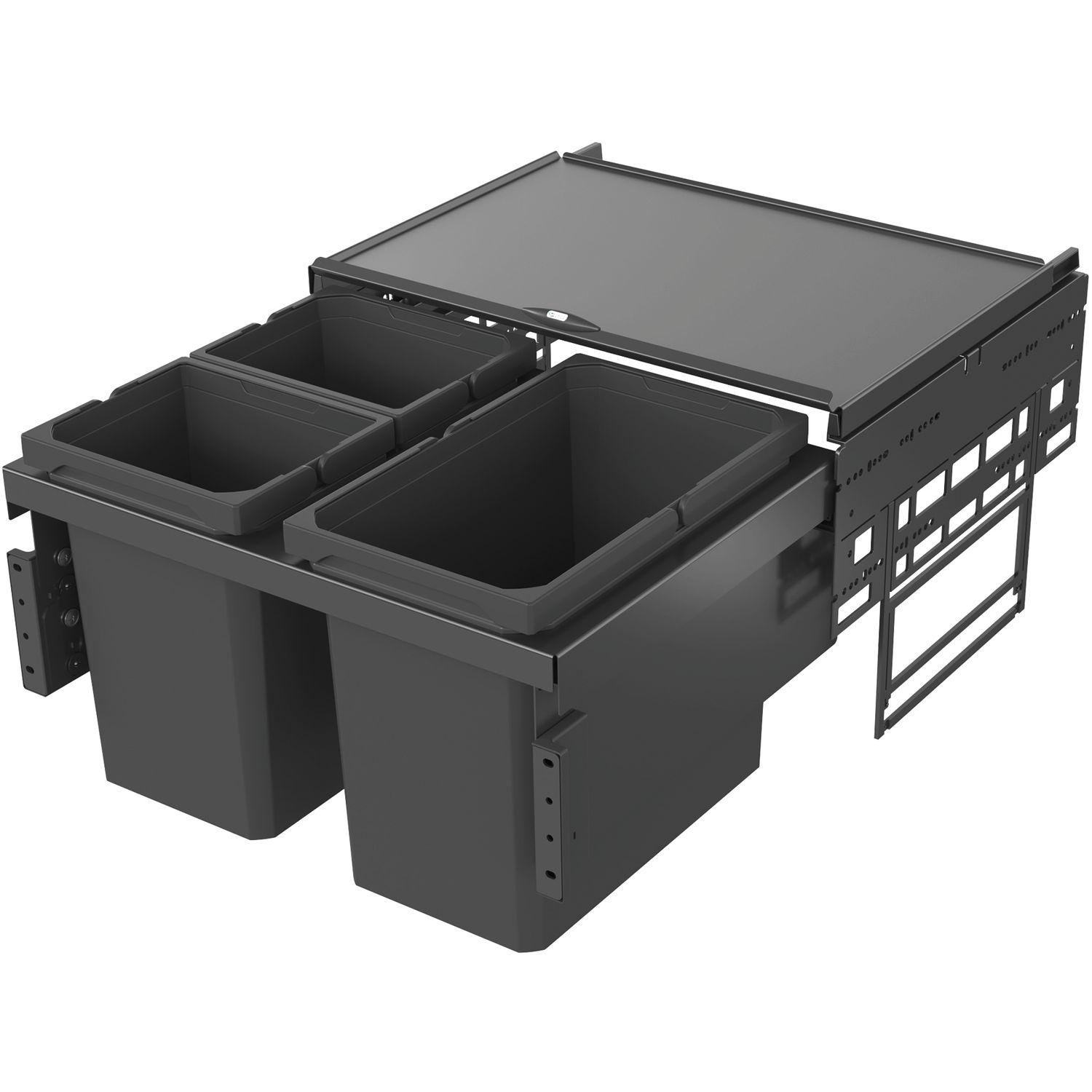 Vauth-Sagel VS ENVI Space Abfalltrennsystem KB 600 mm 2 x 10/1x 22 Liter Lava