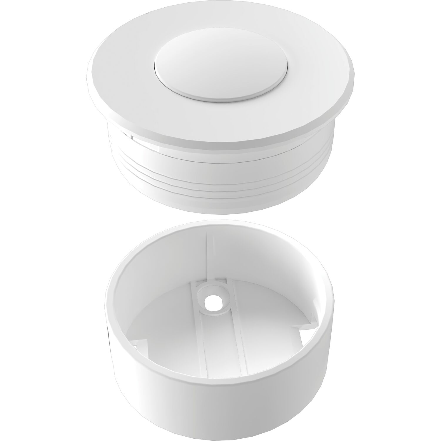 SIRO PushPower Druckschalter Mini 35 weiß
