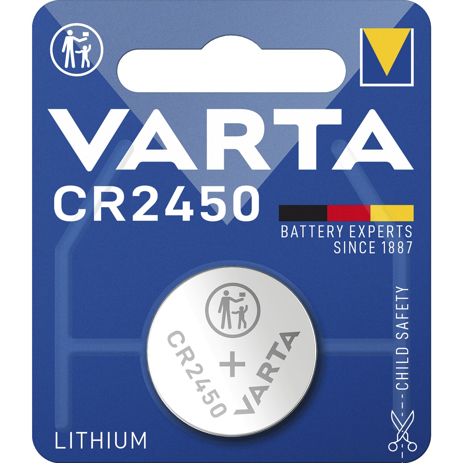 Varta Batterie Knopfzelle CR2450 3 Volt (1St)